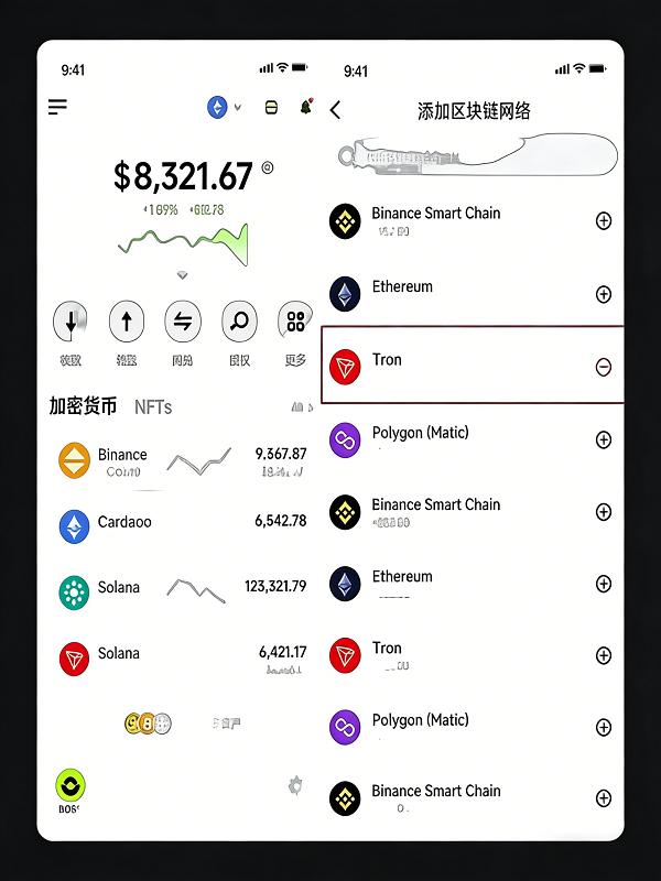区块链钱包展示